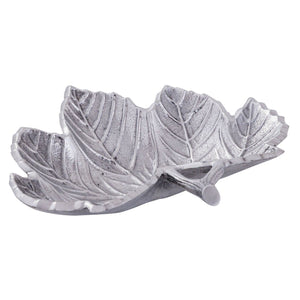 Schale – Aluminium Material, Silber Plattiert, Blatt Design - Leaf | MVG Voglrieder