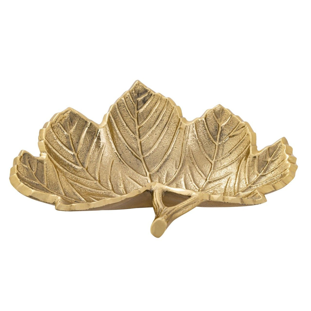 Schale – Aluminium Material, Gold Plattiert, Blatt Design - Leaf | MVG Voglrieder