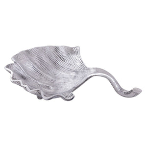 Schale – Aluminium Ginkgo Design, Silber Finish, Modern Stil - Leaf | MVG Voglrieder