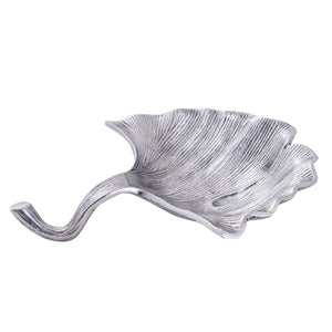 Schale – Aluminium Ginkgo Design, Silber Finish, Modern Stil - Leaf | MVG Voglrieder