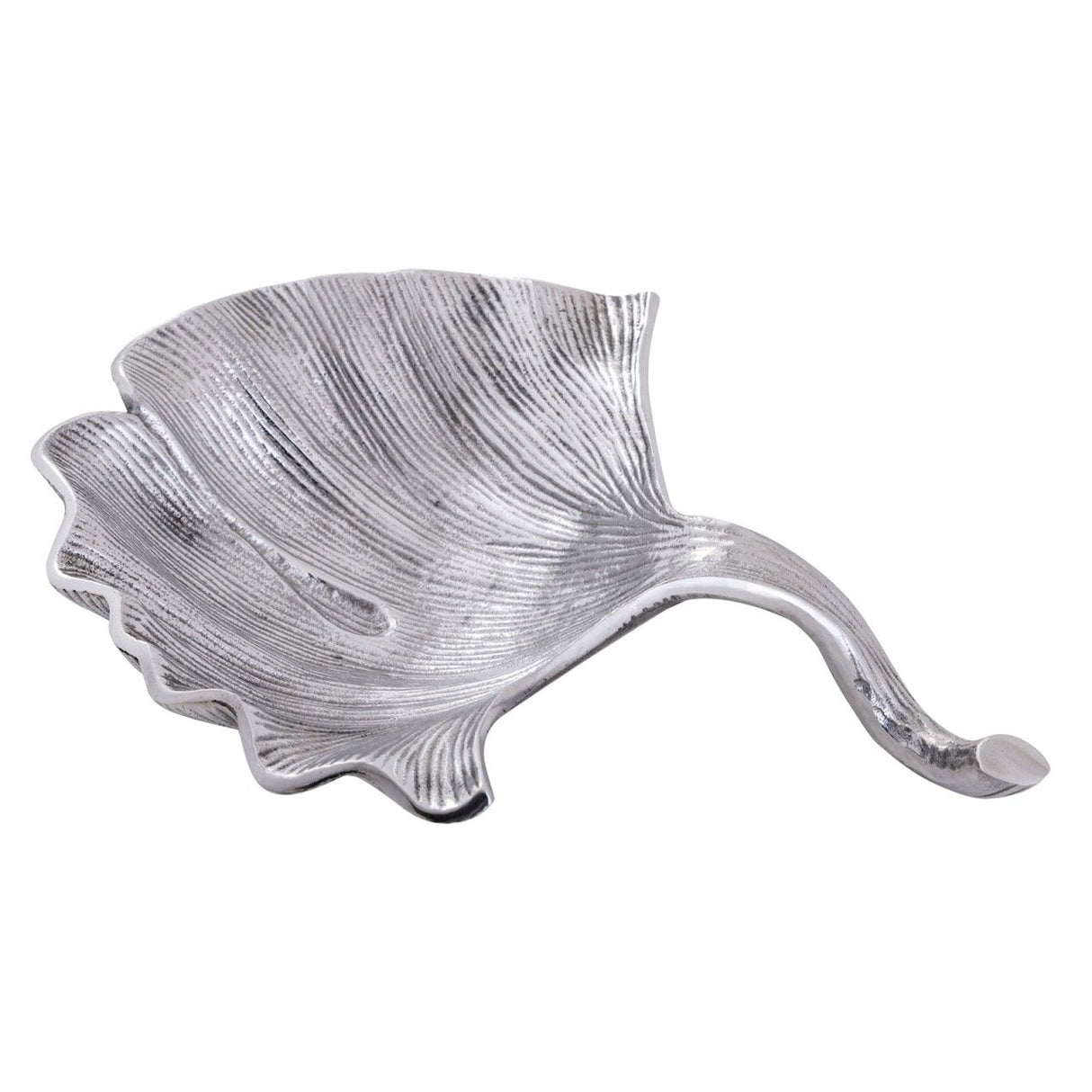 Schale – Aluminium Ginkgo Design, Silber Finish, Modern Stil - Leaf | MVG Voglrieder