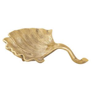 Schale – Aluminium Ginkgo Design, Gold Finish, Modern Stil - Leaf | MVG Voglrieder