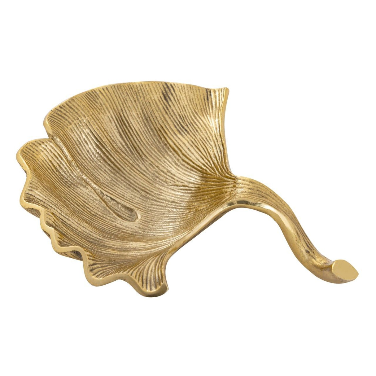 Schale – Aluminium Ginkgo Design, Gold Finish, Modern Stil - Leaf | MVG Voglrieder