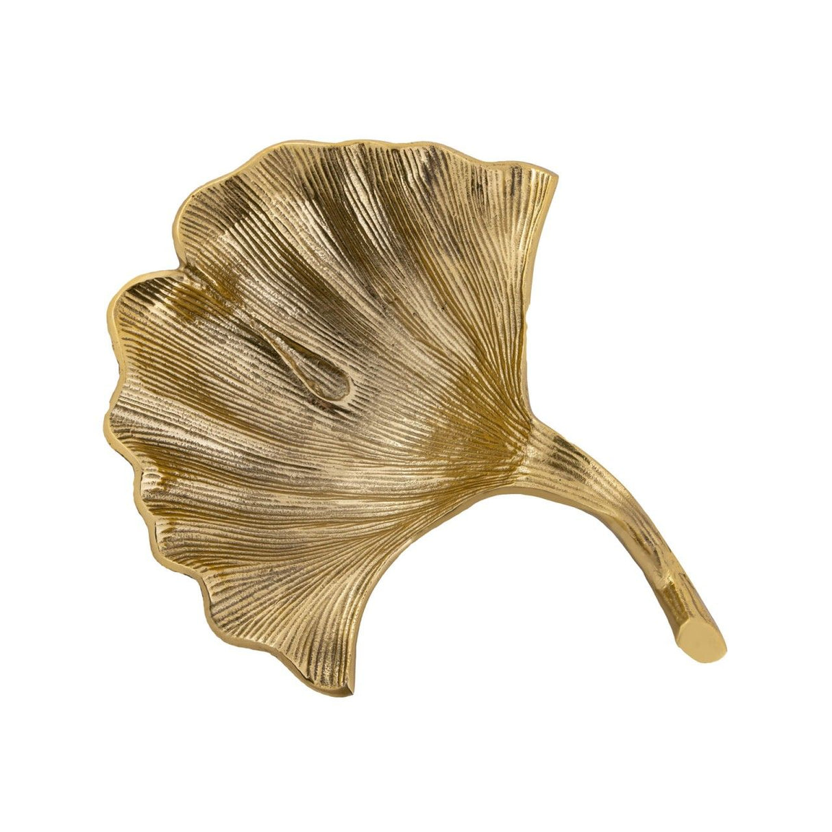Schale – Aluminium Ginkgo Design, Gold Finish, Modern Stil - Leaf | MVG Voglrieder
