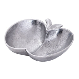 Schale – Aluminium Apfel Design,  Silber Finish, Modern Stil - Apple | MVG Voglrieder