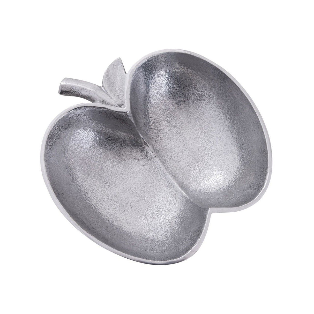 Schale – Aluminium Apfel Design,  Silber Finish, Modern Stil - Apple | MVG Voglrieder