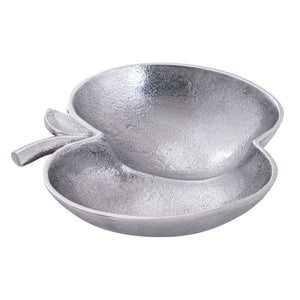 Schale – Aluminium Apfel Design,  Silber Finish, Modern Stil - Apple | MVG Voglrieder