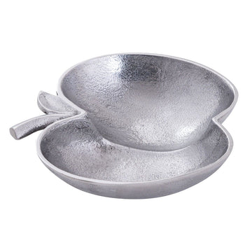 Schale – Aluminium Apfel Design,  Silber Finish, Modern Stil - Apple | MVG Voglrieder