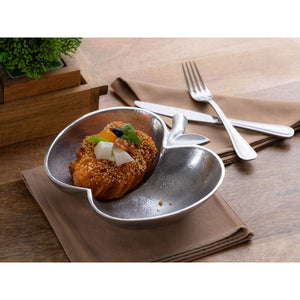 Schale – Aluminium Apfel Design,  Silber Finish, Modern Stil - Apple | MVG Voglrieder