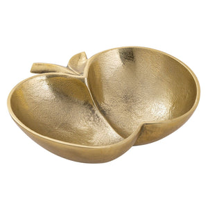 Schale – Aluminium Apfel Design, Gold Finish, Modern Stil - Apple | MVG Voglrieder