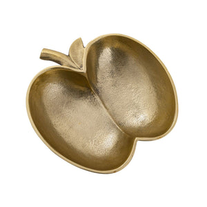 Schale – Aluminium Apfel Design, Gold Finish, Modern Stil - Apple | MVG Voglrieder