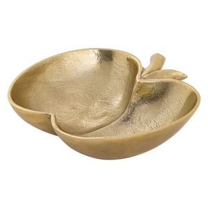 Schale – Aluminium Apfel Design, Gold Finish, Modern Stil - Apple | MVG Voglrieder