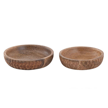 Decorative Bowl Set made of solid mango wood, hand-turned, finished with hard wax – Tik & Tok | MVG Voglrieder
