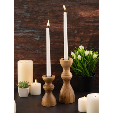 Candle Holder - Elegant Design, Sustainable Material, Stable Base, Ideal for Taper Candles | MVG Voglrieder