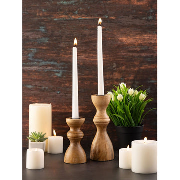 Candle Holder - Elegant Design, Sustainable Material, Stable Base, Ideal for Taper Candles | MVG Voglrieder