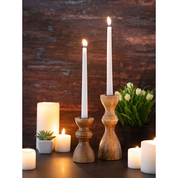 Candle Holder - Elegant Design, Sustainable Material, Stable Base, Ideal for Taper Candles | MVG Voglrieder