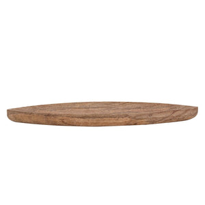 Dekoschale – Mango Holz Material, Bootsform, Natur Maserung | MVG Voglrieder