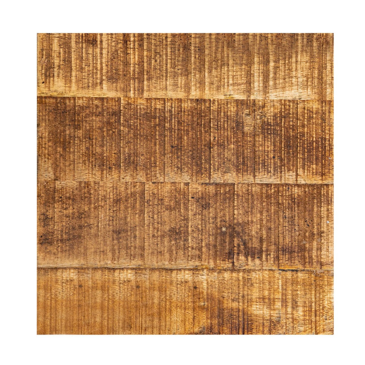 Blumensäule – Mangoholz Material, Massiv Struktur, Natur Maserung, 73 cm Höhe | MVG Voglrieder