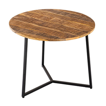 Beistelltisch – Recyceltes Holz, Metall Gestell, Schwarz Finish - La Palma | MVG Voglrieder