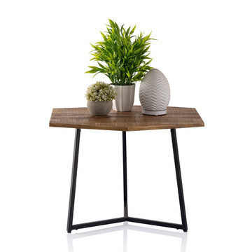 Couchtisch – Altholz, Metall Rahmen, Industrial Design - Inka | MVG Voglrieder