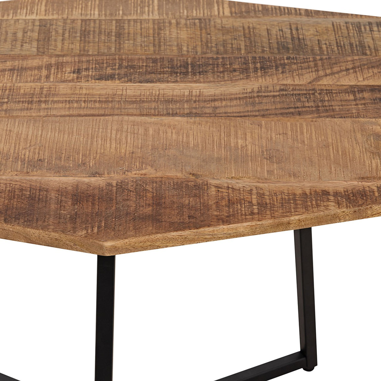 Couchtisch – Altholz, Metall Rahmen, Industrial Design - Inka | MVG Voglrieder