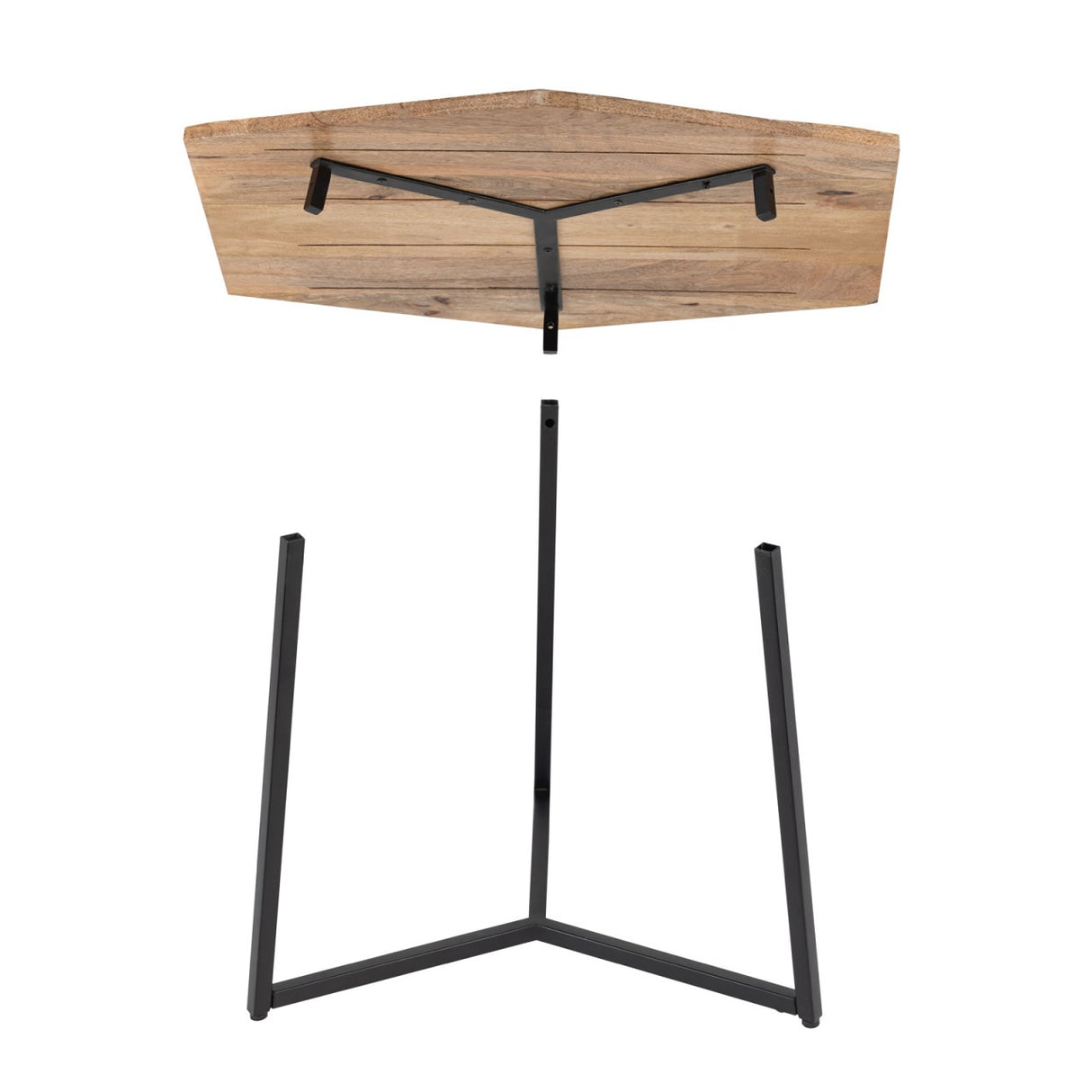 Couchtisch – Altholz, Metall Rahmen, Industrial Design - Inka | MVG Voglrieder