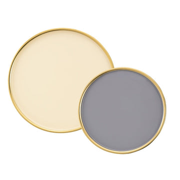 Beistelltisch Set – Metall Material, Abnehmbare Platte, Gold Farbe - Glamira | MVG Voglrieder