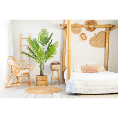 Kunstpflanze Tropisches Deluxe-Design Realistische Palmwedel Pflegefrei (160 cm) – Phoenixpalme | NeverLeafs