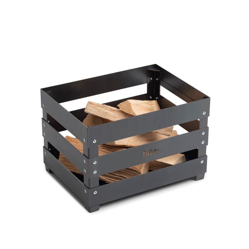 Feuerkorb – Cortenstahl, Multifunktionales Design, Rostpatina - CRATE | höfats