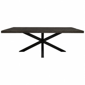 Esszimmertisch – Mangoholz Material, Metallgestell, Rechteckig Design, 180 cm - Denver | Starfurn
