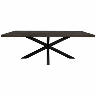 Esszimmertisch – Mangoholz Material, Metallgestell, Rechteckig Design, 200 cm - Denver | Starfurn