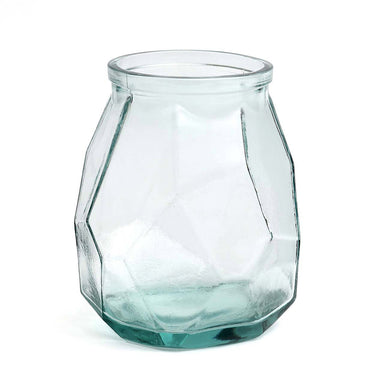 Vase – Recycled Glass, Geometric Design, Sculptural Shape – Origami | Bazar Bizar Antwerp