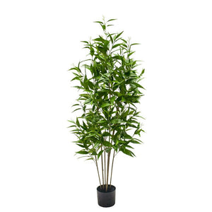 Kunstpflanze – Kunststoffmaterial, Natürliches Design, Realistisches Blattdesign, 160 cm - Eucalyptus | NeverLeafs