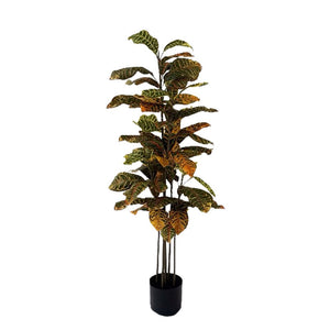 Kunstpflanze – Kunststoffmaterial, Natürliches Design, Volles Blattdesign, 120 cm - Ficus | NeverLeafs