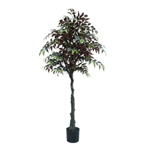 Kunstpflanze – Kunststoffmaterial, Natürliches Design, Volles Blattdesign, 150 cm - Ficus | NeverLeafs