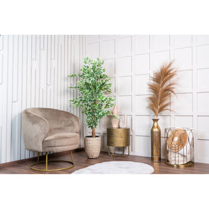 Kunstpflanze – Kunststoffmaterial, Natürliches Design, Realistische Blätter, 140 cm - Ficus | NeverLeafs
