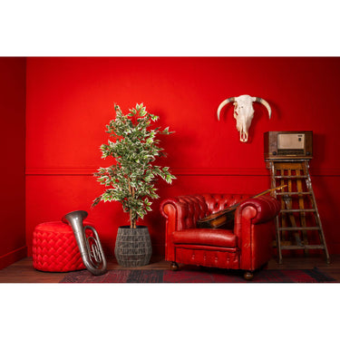 Kunstpflanze - Realistische Ficus-Blätter Natürlicher Grünton Pflegefrei (140 cm) – Ficus | NeverLeafs