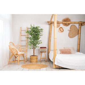 Kunstpflanze – Kunststoffmaterial, Natürliches Design, Realistische Blätter, 160 cm - Ficus | NeverLeafs