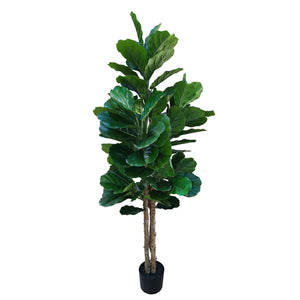 Kunstpflanze – Kunststoffmaterial, Natürliches Design, Geigenblätter - Fiddle Leaf Fig | NeverLeafs