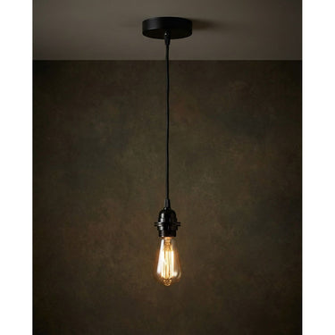 Ceiling Mount – Black Cotton Finish, Suitable for Pendant Lights, Minimalist Design | Bazar Bizar Antwerp