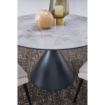 Dining Table - Sintered Stone Top, Heat and Scratch Resistant, Conical Metal Base – Winston | Modus Furniture International
