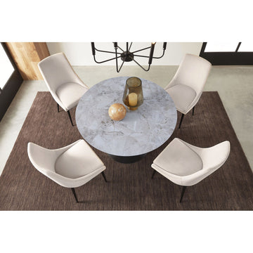 Dining Table - Sintered Stone Top, Heat and Scratch Resistant, Conical Metal Base – Winston | Modus Furniture International