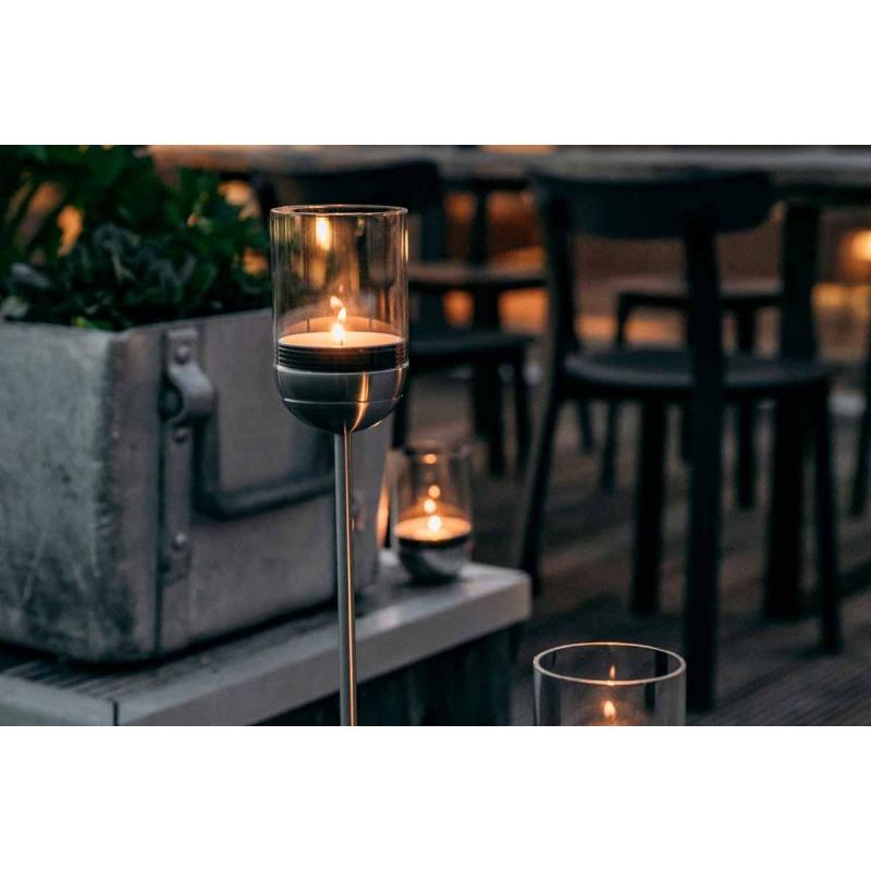 Candle holder – Stainless steel construction, Modular plug-in system, Flexible placement – GRAVITY CANDLE | höfats