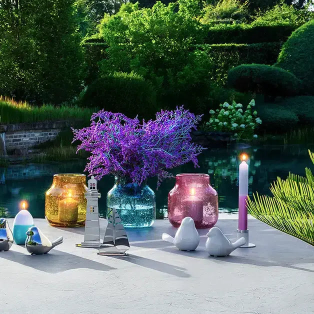 Glasvase Windlicht – Farbglas, Glatt, Zeitlos - Solea | Fink Living