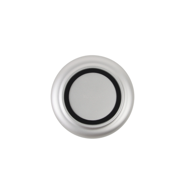 Candle holder made of anodized aluminum with brushed ring and glass top – Glow 08 | Kooduu