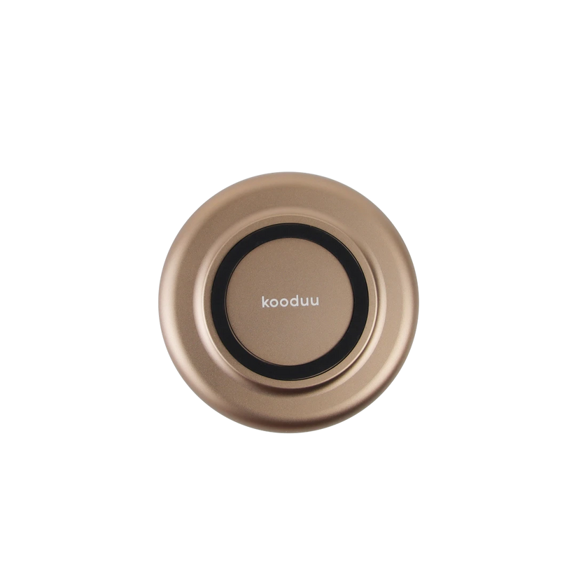 Windlicht aus Glas und Aluminium mit modernem Design und LED-Kerzen-Kompatibilität, Sepia – Glow 10 | Kooduu