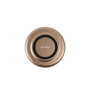 Windlicht aus Glas und Aluminium mit modernem Design und LED-Kerzen-Kompatibilität, Sepia – Glow 10 | Kooduu
