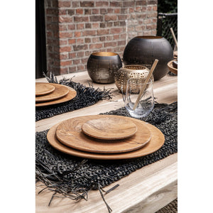 Kerzenhalter – Messingmaterial, Durchbrochenes Design, Schwarz Gold Finish, L – Pierced Ball | Bazar Bizar Antwerp