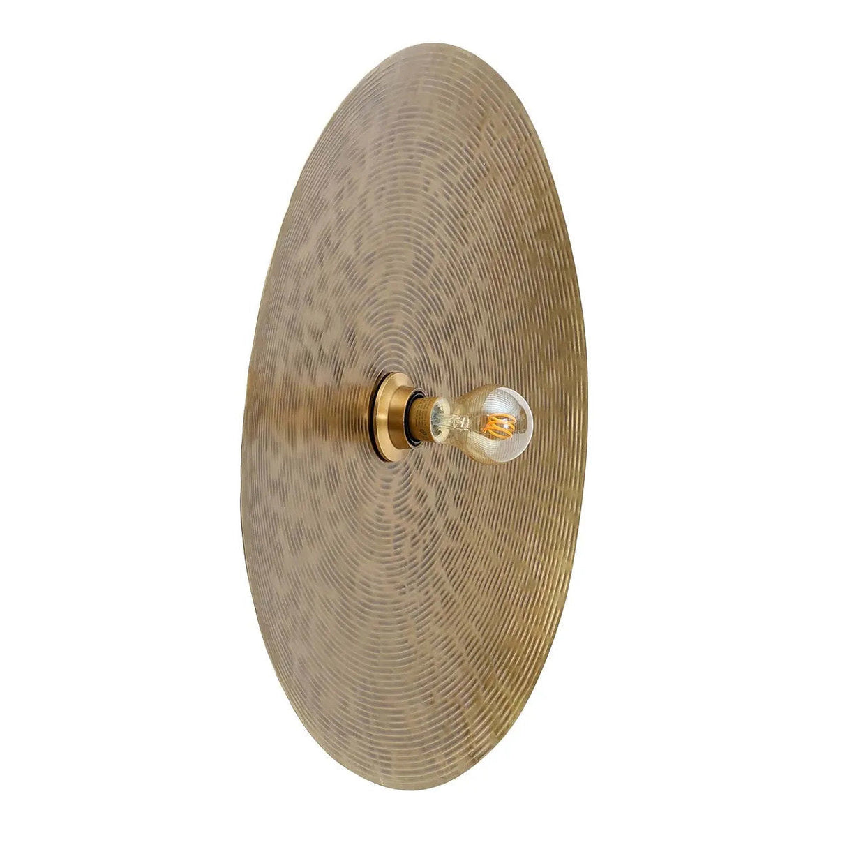 Wandleuchte – Eisenmaterial, Messing Finish, Mondform, M - Full Moon | Bazar Bizar Antwerp