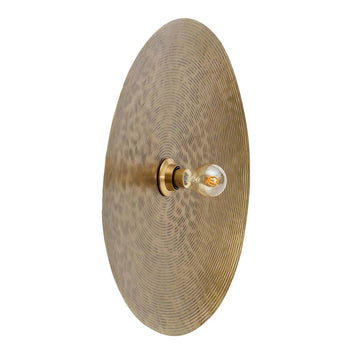 Wall lamp - Brass Finish, Round Shape, Warm Light, M - Full Moon | Bazar Bizar Antwerp
